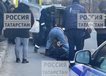 Появились кадры с места гибели девочки-подростка под колесами трамвая в Казани