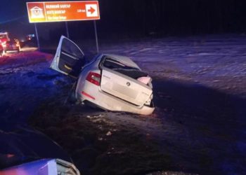 В страшной аварии на трассе в Татарстане погибла женщина и пострадали четыре человека