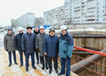 Минниханов посетил строящийся участок второй линии Казанского метрополитена