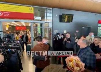 В Казани встретили серебряного призера олимпиады Данила Садреева