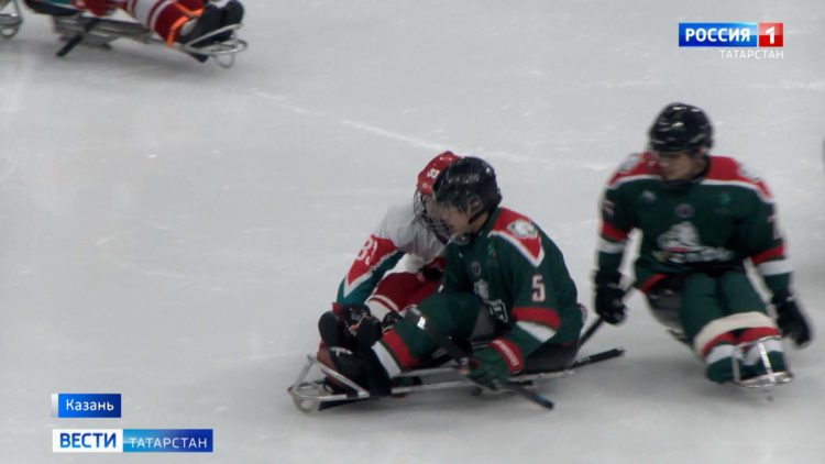 Впервые в спортивной истории Татарстана прошел официальный матч по следж-хоккею