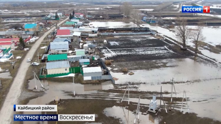 Пик паводка: за неделю от половодья пострадали восемь районов Татарстана