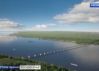 Как в Татарстане проходит строительство трехкилометрового моста через Волгу