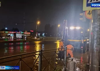 В Казани за один вечер выпала половина месячной нормы осадков