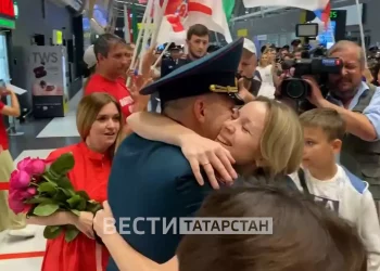 В Казани встречают Героев России, вернувшихся со спецоперации на Украине