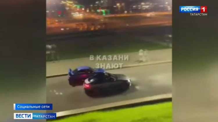 Полицейские поймали молодых людей, устроивших гонки у стен Казанского Кремля