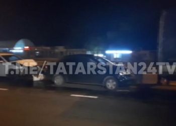 В Казани таксист устроил массовое ДТП на Мамадышском тракте