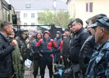 Мобилизованным из Зеленодольска на проводах вручили наборы первой необходимости