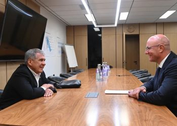 Минниханов встретился зампредседателя Правительства России Дмитрием Чернышенко