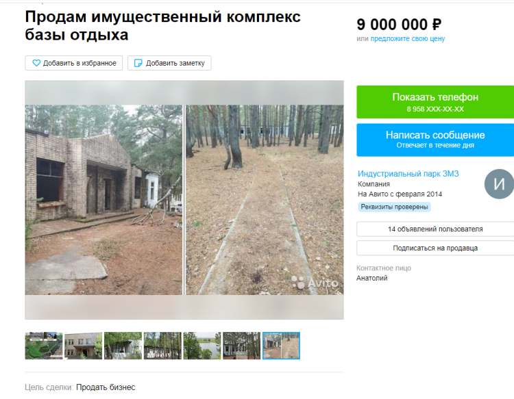 В Челнах заброшенный лагерь «Золотая горка» продают за 9 млн рублей