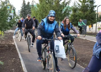 В Менделеевске запустили сеть велодорожек