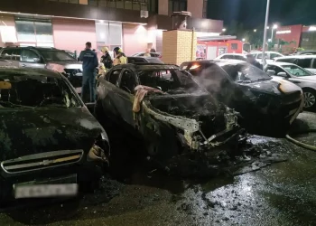 Ночью в Челнах сожгли 2 машины, еще 5 серьезно повредили огнем