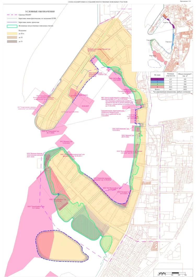 В Казани появятся четыре земельных участка на Волге близ Портовой улицы