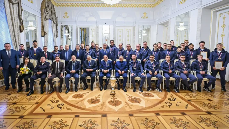 Минниханов поздравил «Динамо-Ак Барс» с 20-м титулом чемпиона России