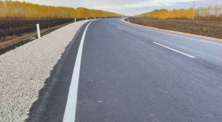В Новошешминском районе по нацпроекту отремонтировали участок трассы