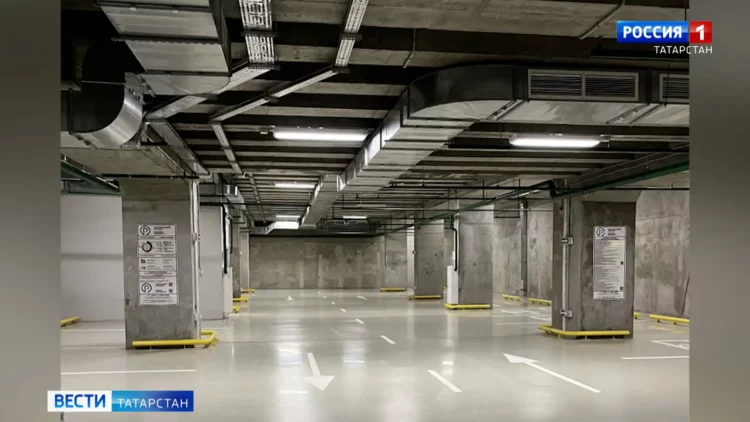 В Казани на станции Авиастроительная открылся подземный паркинг на 189 машин