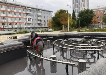 В Казани начали консервировать фонтаны на зиму