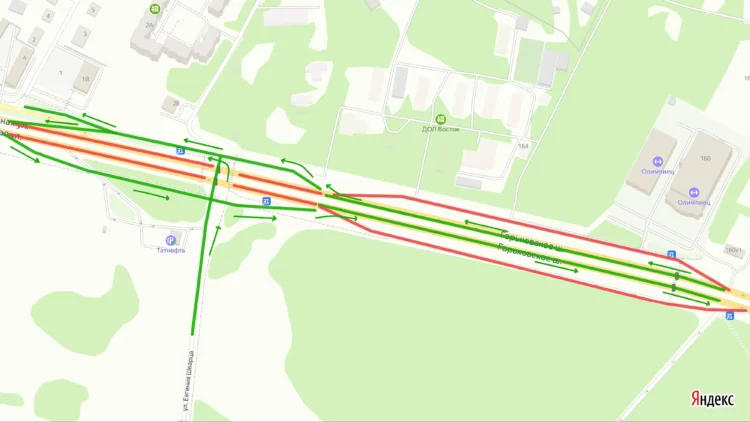 В Казани до середины апреля изменится схема движения на Горьковском шоссе