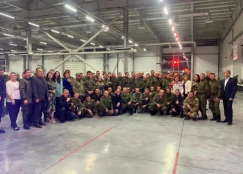 Жители Нурлата посетили мобилизованных земляков на учебных полигонах