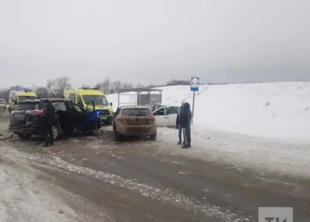 В Азнакаевском районе произошла массовая авария с пострадавшими