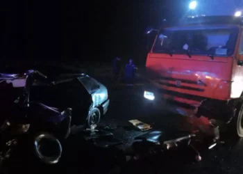 КАМАЗ влетел в легковушку, стоящую на трассе в Верхнеуслонском районе