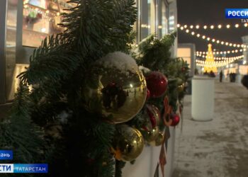 В Казанском Кремле появилась новая новогодняя локация