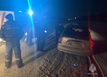 Сотрудники МЧС спасли двоих человек, которые застряли в лютый мороз на трассе в Татарстане