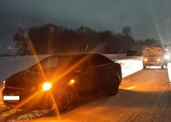 В Татарстане юноша на «ватрушке», привязанной к авто, попал под машину