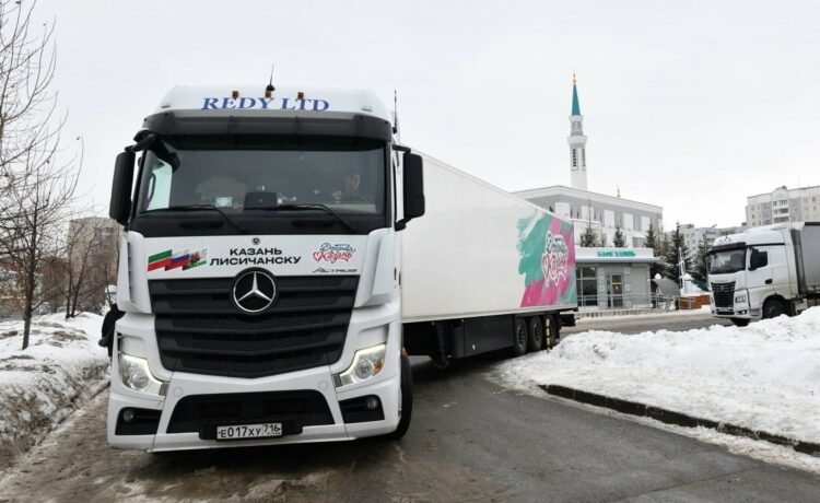 Из Казани в Лисичанск отправили первые в 2023 году 100 тонн гуманитарного груза