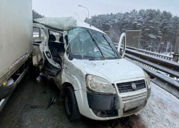 Женщина-водитель погибла, влетев в грузовик на трассе в Татарстане