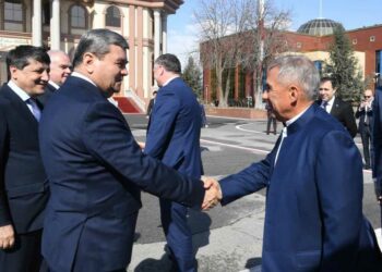 Минниханов прибыл с рабочим визитом в Таджикистан