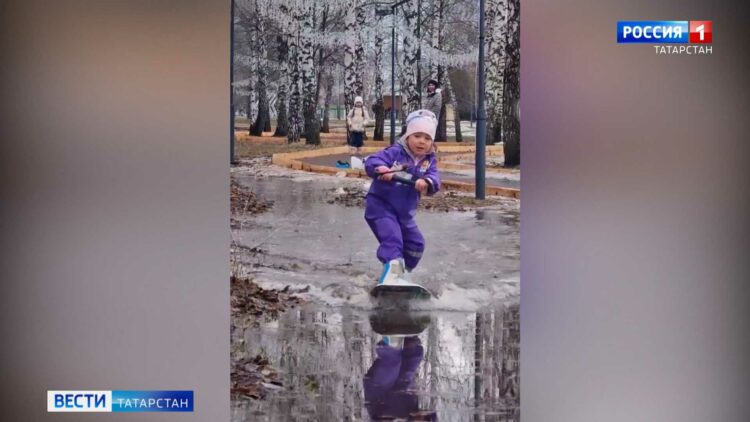 В ботаническом саду Казани зацвели подснежники