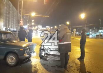 Женщина пострадала в результате массового ДТП в Казани