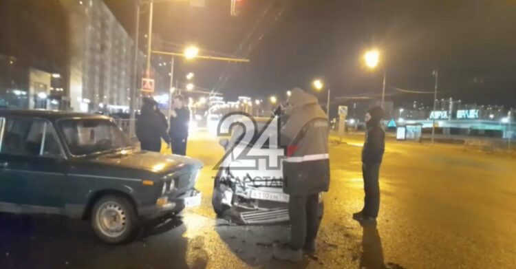 Женщина пострадала в результате массового ДТП в Казани