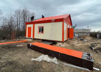 В селе Арского района по нацпроекту установили карскас нового ФАПа