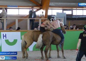 В Азнакаевском районе прошли соревнования корэш на лошадях