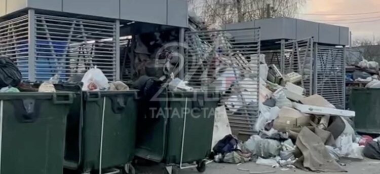 Жители Казани жалуются на гигантскую свалку с крысами возле супермаркета