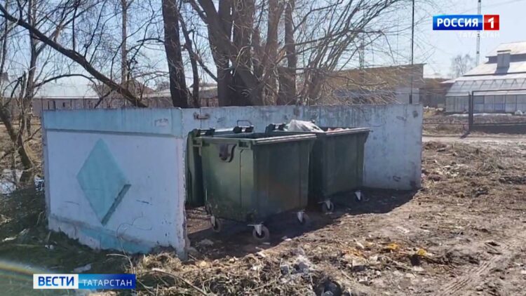 В микрорайоне Гари Зеленодольского района зачистили мусорные площадки от стройотходов