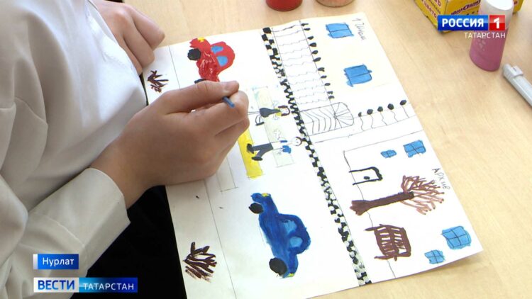 Школьники из Нурлата присоединились к конкурсу «Дети рисуют страну»