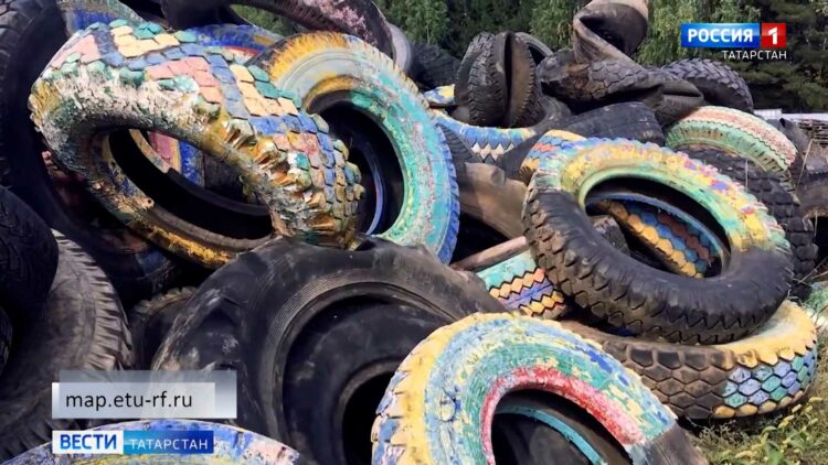 Казанцы за день сдали на переработку более 10 тонн шин