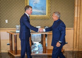 Рустам Минниханов встретился с замглавы МВД России Александром Горовым