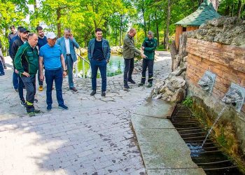 В поселке Красный Ключ реконструируют родник в рамках нацпроекта