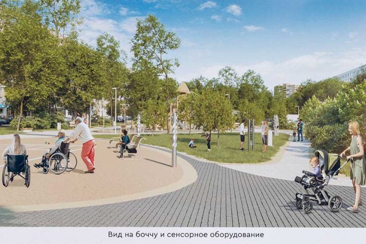 В Казани приступили к строительству инклюзивного бульвара на улице Серова