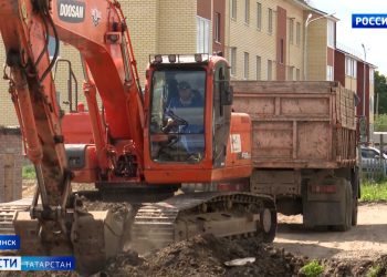 В Буинске приступили к благоустройству территорий по программе «Наш двор»