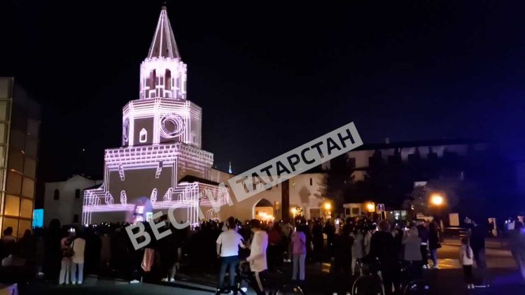 Казанский Кремль украсило уникальное световое шоу