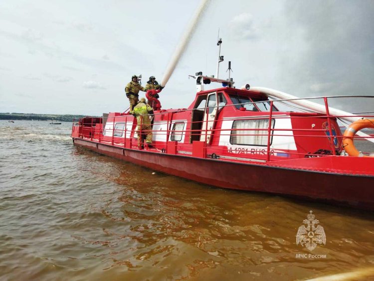 На острове Зелёный потушили пожар площадью до 100 кв.м