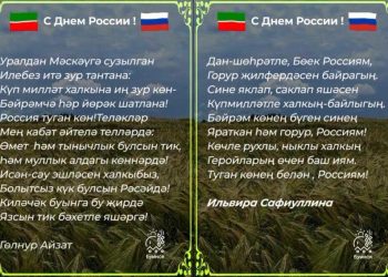 Жители Буинска сочинили стихи ко Дню России на татарском языке