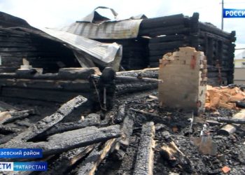 Возможной причиной пожара в Тукаевском районе стало короткое замыкание