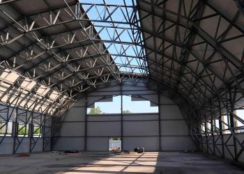 В поселке Васильево по нацпроекту построили первый спортивный зал модульного типа