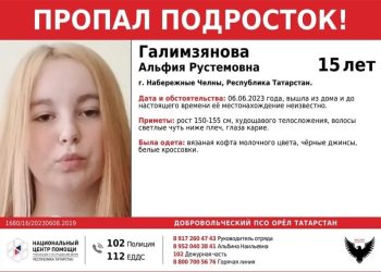 В Набережных Челнах пропала 15-летняя школьница